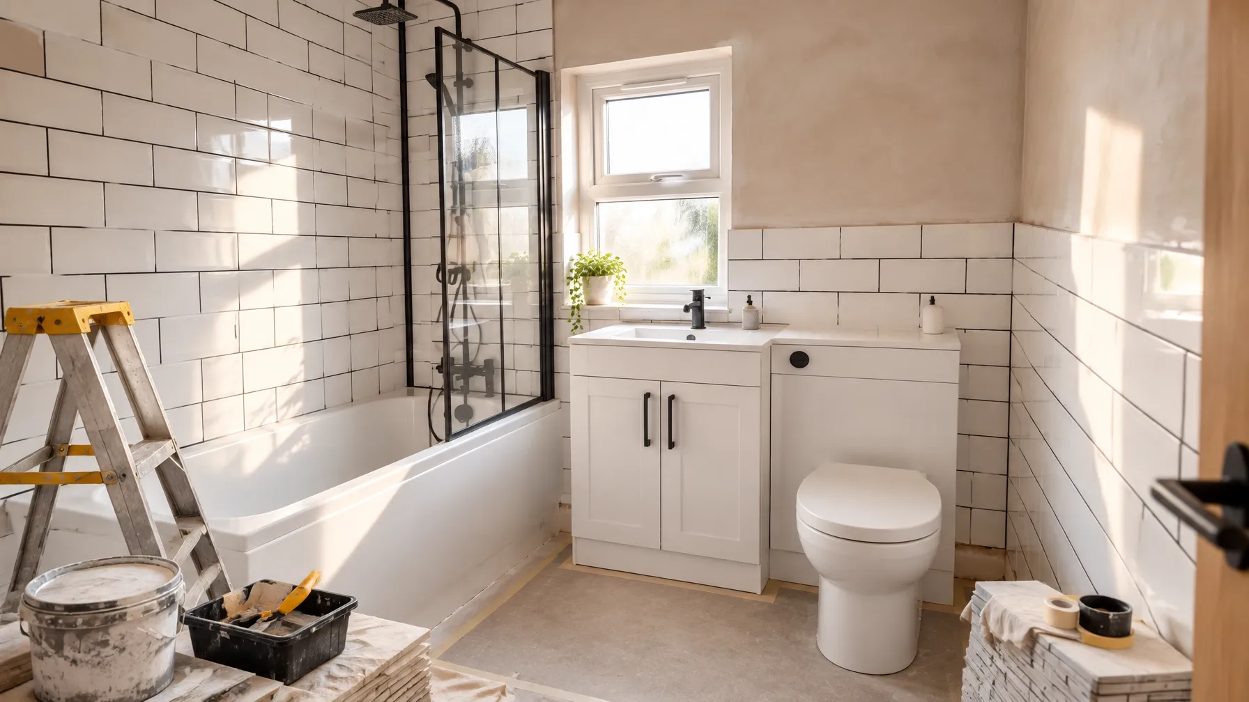 Room being prepared during a property refurbishment